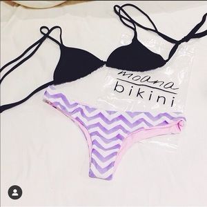 Moana Bikini - Black Unicorn Tri Top